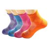 4 Pairs Adult Non-Skid Socks for Yoga Pilates Ballet Mens and Womens Comfy Slipper Socks