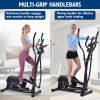 Elliptical Trainer Machine Upright Exercise Bike with 8-Level Magnetic Resistance for Home Gym Cardio Workout RT