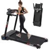 Folding Treadmill for Home - 2.5 HP Compact Electric Running Machine Fitness Walking Exercise Portable Treadmills for Space Saver Apartment Gym Office