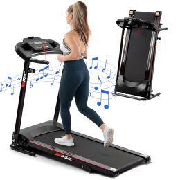 Folding Treadmills for Home with Bluetooth and Incline, Portable Running Machine Electric Compact Treadmills Foldable for Exercise Home Gym Fitness Wa