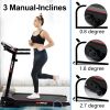 Folding Treadmills for Home with Bluetooth and Incline, Portable Running Machine Electric Compact Treadmills Foldable for Exercise Home Gym Fitness Wa