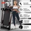 Folding Treadmills for Home with Bluetooth and Incline, Portable Running Machine Electric Compact Treadmills Foldable for Exercise Home Gym Fitness Wa