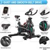 Stationary Indoor Cycling Exercise Bike Tablet Holder and LCD Monitor