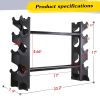 Dumbbell Rack Stand Only for Home Gym Weight Rack for Dumbbells,Compact & Versatile Design