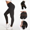 Women TIK Tok Leggings Bubble Textured Butt Lifting Yoga Pants Black Small