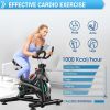 Stationary Indoor Cycling Exercise Bike Tablet Holder and LCD Monitor