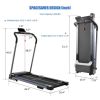 Folding Treadmill for Home - Lightweight Foldable Treadmill Portable Electric Motorized Treadmill Running Exercise Machine Compact XH