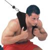 Gym Fitness Abdominal Crunch U Shape Double Grip Handle Pull Belt Shoulder Strap