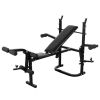 Weight Bench with Weight Rack, Barbell and Dumbbell Set 264.6lb