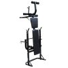 Weight Bench with Weight Rack, Barbell and Dumbbell Set 264.6lb