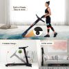 Folding Treadmill for Home - 2.5 HP Compact Electric Running Machine Fitness Walking Exercise Portable Treadmills for Space Saver Apartment Gym Office