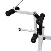 Weight Bench with Weight Rack, Barbell and Dumbbell Set 198.4lb