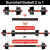 44 LBS Adjustable Dumbbell Sets Barbell Weight Set for Home Gym, 2 in 1 Dumbellsweights Set for Men and Women