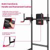 MURTISOL Power Tower Dip Station Pull Up Bar for Home Gym Strength Training Workout Equipment,330LBS Weight Capacity--YS