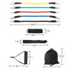 Resistance training band pull rope fitness suit suitable for indoor fitness