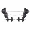 Weight Bench with Weight Rack, Barbell and Dumbbell Set 264.6lb