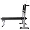 Workout Bench with Weight Rack, Barbell and Dumbbell Set198.4 lb