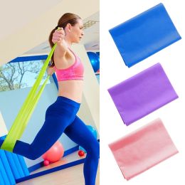 Yoga Fitness Exercise Body Strength Training TPE Resistance Band Elastic Circle (Color: Purple, size: 1.5M)