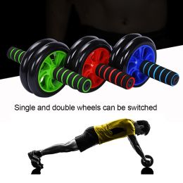 Home Gym Exercise Fitness Abdominal Muscle Training Belly Slimming Roller Wheel (Color: Blue)
