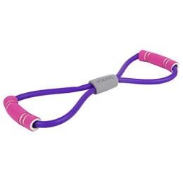 Stretch Band Rope Arm Stretcher Latex Arm Resistance Fitness Exercise Pilates Yoga Workout Home Gym Resistance Bands Fitness Tool (Color: purple band)