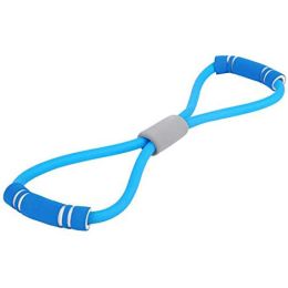 Stretch Band Rope Arm Stretcher Latex Arm Resistance Fitness Exercise Pilates Yoga Workout Home Gym Resistance Bands Fitness Tool (Color: blue band)