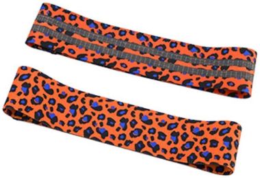 Leopard Resistance Band Unisex Booty Band Hip Circle Loop Workout Exercise for Legs Thigh Glute Butt Squat Bands Non-Slip Exercise Fitness Workout (Me (size: large)