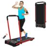 2 in 1 Under Desk Treadmill - 2.5 HP Folding Treadmill for Home, Installation-Free Foldable Treadmill Compact Electric Running Machine, Remote Control