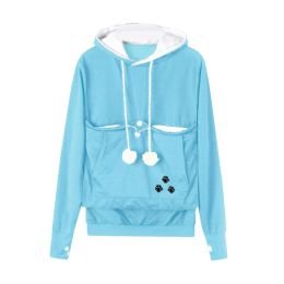 Home Leisure Outdoor Sports Sweatshirt Cat Hoodie (Color: Mint Green, size: 3XL)