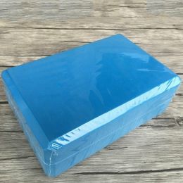 Free shipping Yoga Block  Pilates Foam Brick Stretch -Health -Fitness -Exercise- Gym (Color: Blue)