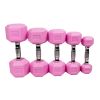 Rubber Coated Hex Dumbbell in Pairs Single