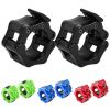 2PCS Olympic Barbell Clamps 1in/2in Quick Release for Pro Crossfit Strong Lifts