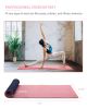 COOLMOON 1/4 Inch Extra Thick Yoga Mat Double-Sided Non Slip,Yoga Mat For Women and Men,Fitness Mats With Carrying Strap,Eco Friendly TPE Yoga Mat , P