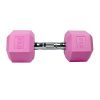 Rubber Coated Hex Dumbbell in Pairs Single