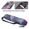 Portable Drawstring Printed Canvas Gym Fitness Yoga Mat Carry Pouch Shoulder Bag