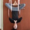 Flexible Gym Hanging Inversion Swing Aerial Yoga Hammock Stretcher Band Belt