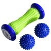 3Pcs Spiky Foot Roller Massage Ball Body Relax Pain Relief Back Leg Massager Set