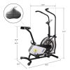 Display Unlimite Resistance And Adjustable Seat Upright Air Bike Fan Exercise Bike