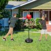 Both Adults And Kids Hand-Eye Coordination Ability Adjustable Height Boxing Punching Bag Stand Set