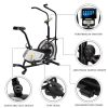 Display Unlimite Resistance And Adjustable Seat Upright Air Bike Fan Exercise Bike