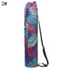 Portable Drawstring Printed Canvas Gym Fitness Yoga Mat Carry Pouch Shoulder Bag