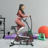 Display Unlimite Resistance And Adjustable Seat Upright Air Bike Fan Exercise Bike