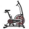 Display Unlimite Resistance And Adjustable Seat Upright Air Bike Fan Exercise Bike