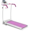 Compact Electric Folding Running and Fitness Treadmill with LED Display