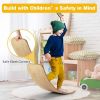 Kids Fitness Toy 12 Inch C Shape Wooden Wobble Balance Board