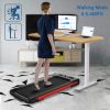 2 in 1 Under Desk Treadmill - 2.5 HP Folding Treadmill for Home, Installation-Free Foldable Treadmill Compact Electric Running Machine, Remote Control